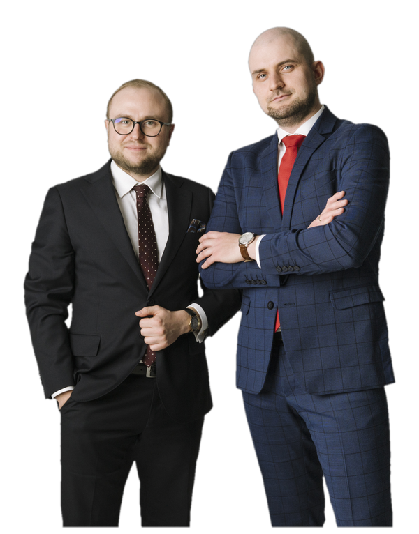 Adwokaci Dominik Gajda i Grzegorz Kubik